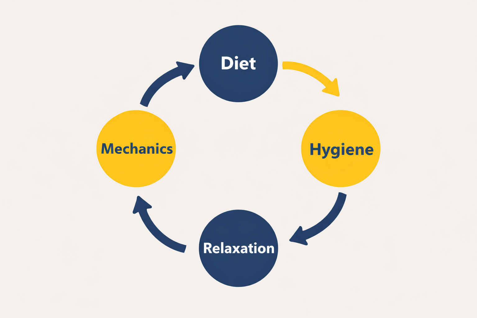 Overview diagram of the four-step bottoming preparation system