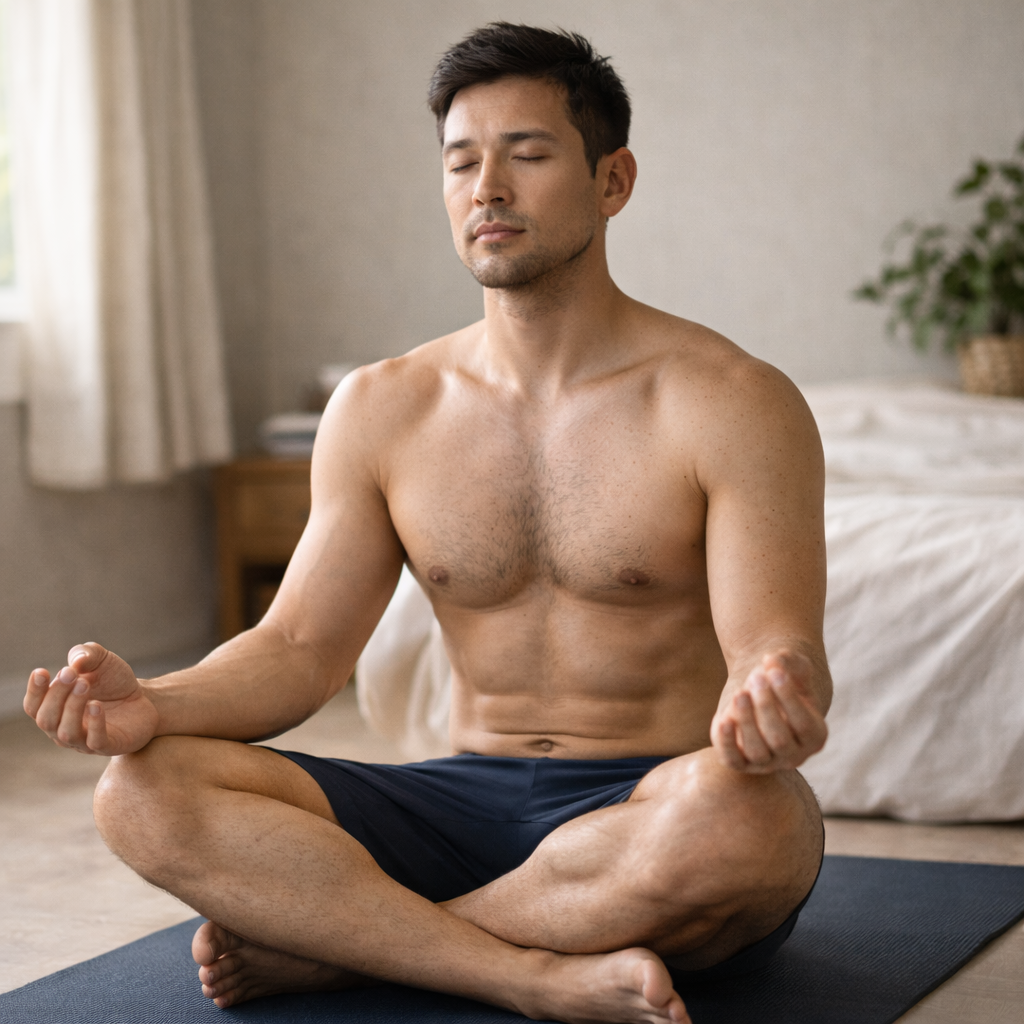 Relaxation and breathing technique for bottoming confidence